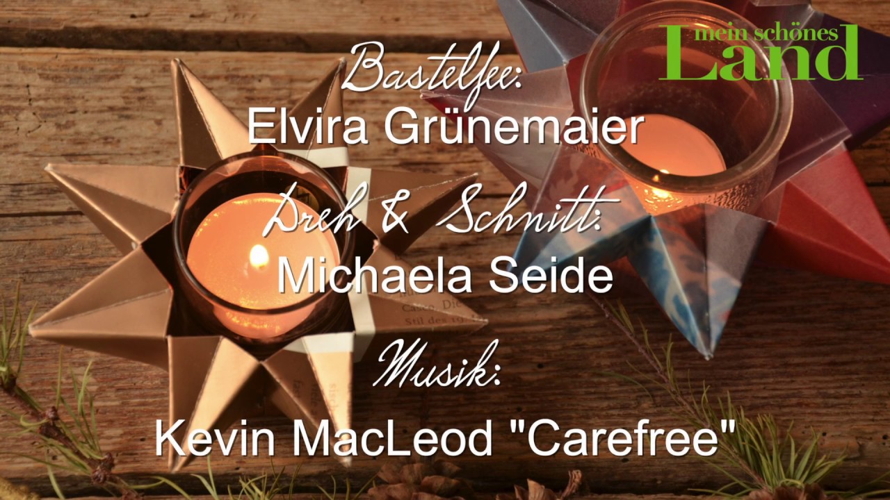 Origami Weihnachtskranz Stern By Stempelwiese