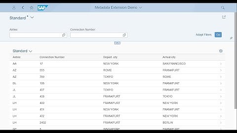ABAP CDS view and Metadata Extension (Fiori List Report Application)