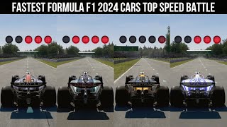 F1 2024 FASTEST CARS TOP SPEED BATTLE AT MONZA | ALL F1 2024 CARS TOP SPEED | ALL TEAMS |