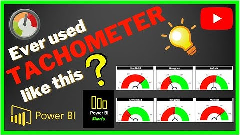 TACHOMETER with Actuals and Forecast in Power BI in 4 Minutes #tachometer #dialgauge #customvisual