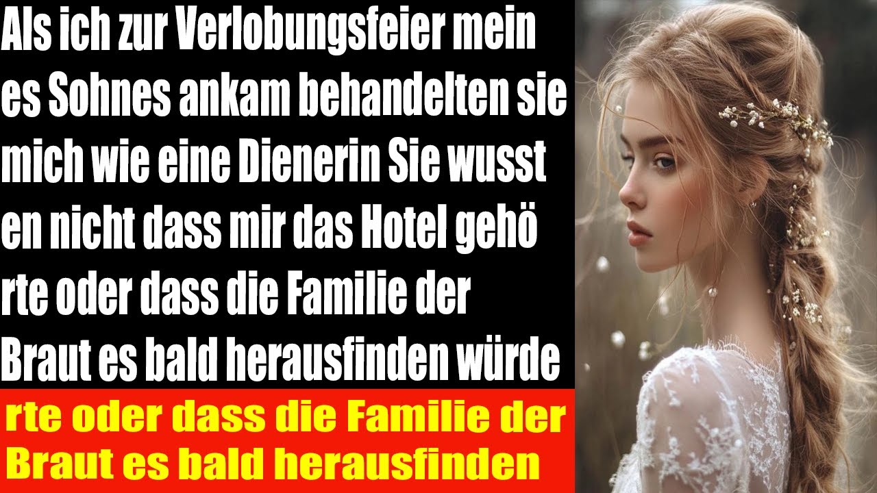 Sie behandelten mich wie eine Dienerin bei der Verlobung meines Sohnes dann erfuhren sie dass ich