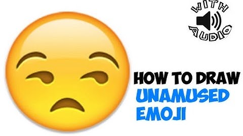 How to Draw Unamused Face Emoji