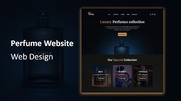 Figma Landing page design for Luxury Perfume website | Web Design | تصميم ويبسايت ببرنامج فيجما
