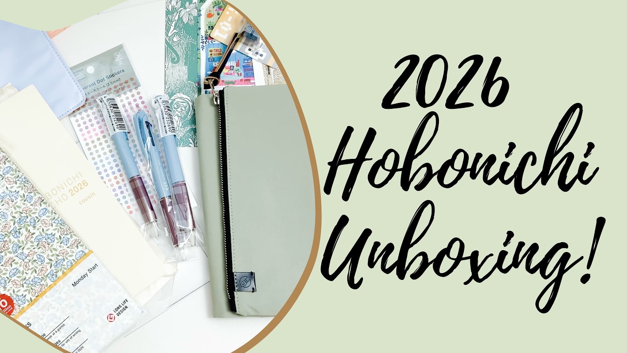 2026 Hobonichi Unboxing | Planner Haul