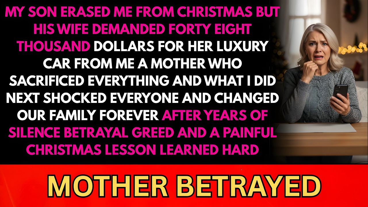 MY SON CUT ME OUT OF CHRISTMAS BUT HIS WIFE DEMANDED $48,000 AND WHAT I DID NEXT SHOCKED THEM ALL