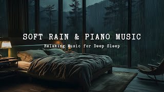 Tranquil Bedroom in the Forest with Rain Sounds - Soft Piano Music for Deep Sleep and Relaxation screenshot 4