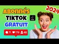 1000 abonns tiktok en 5 minutes  nouvelle astuce 2024 