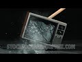 Slow motion  sledgehammer tv smash