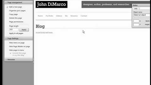 PortfolioVillage: Adding and Deleting Pages