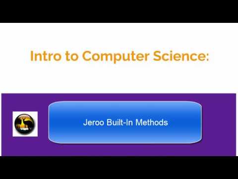Intro CS: Jeroo - Introduction to Built-In Methods
