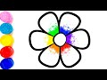 Bolalar uchun gul rasm chizish/Drawing flower for children/Рисование цветок для детей