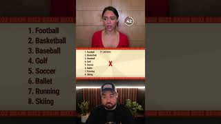 How many sports can you name in 60 seconds? 🎾