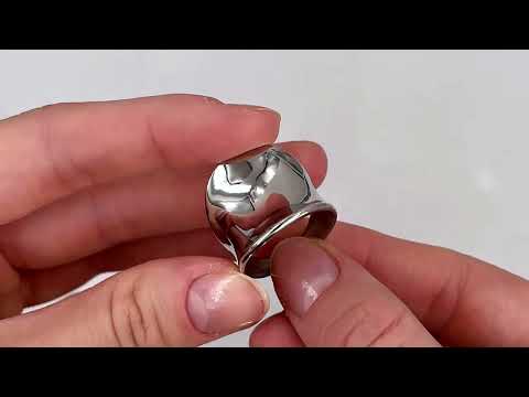 Каблучка Розалі 50219 ширина 22 мм Сталь розмір 18, видео 1