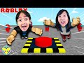 Ryan Presses the EMERGENCY MEETING BUTTON in ROBLOX! Let's Play with Ryan's Mommy!!