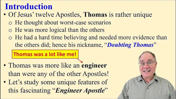 TMBV: Doubting Thomas  The Engineer Apostle