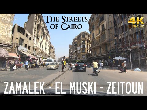 Zamalek → El Muski → Zeitoun - Driving in Cairo, Egypt 🇪🇬