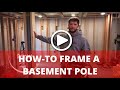 How To Frame Basement Support Poles (Hiding Basement Poles)