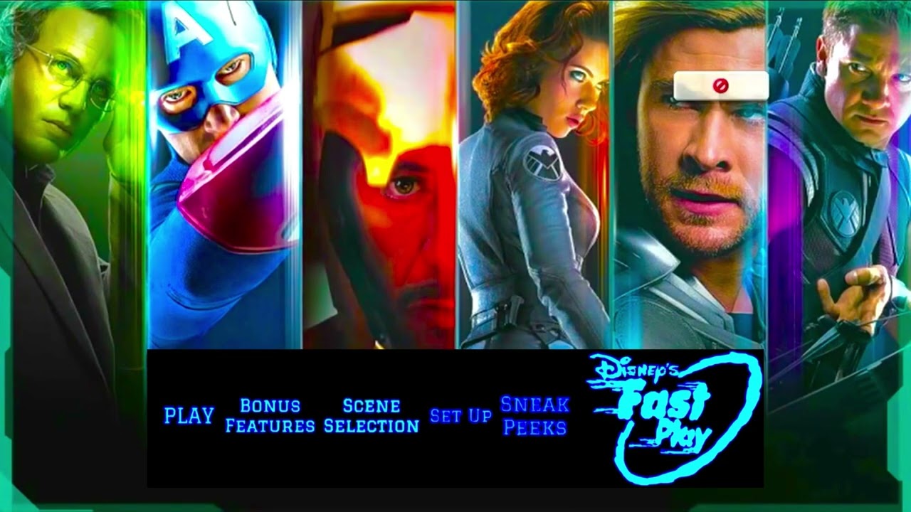 Disney/Marvel’s The Avengers 2012 DVD Menu Walkthrough
