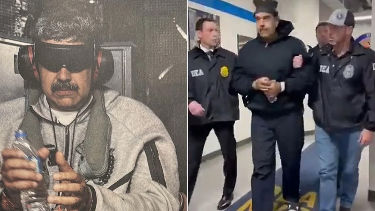 Nicolás Maduro Says “Happy New Year” to U.S. Agents After Landing at New York Air Force Base