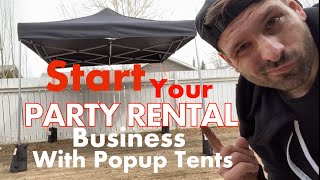 Start A Party Rental Company With Popup Tents
