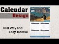 Calendar Design 2020 Tutorial | How To Create a Calendar  Illustrator Bangla Tutorial | #MH