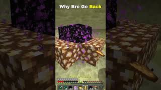 Why Bro Go Back 💀 #minecraft #shorts #donutsmp