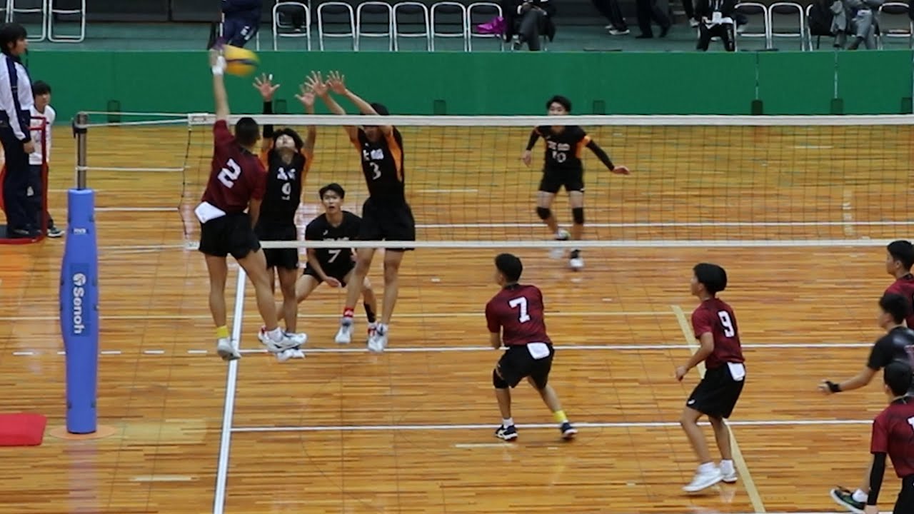 【JOC中学選抜バレー2024】１回戦　石川選抜 vs 宮崎選抜 第１セット＜男子バレーボール＞