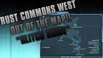 Borderlands: GLITCH GUIDE / Out of Map - Rust Commons West into East Tutorial + Secret Switch?!