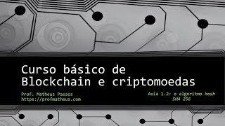 Aula 2: O hash SHA256