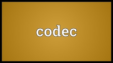 Codec Meaning