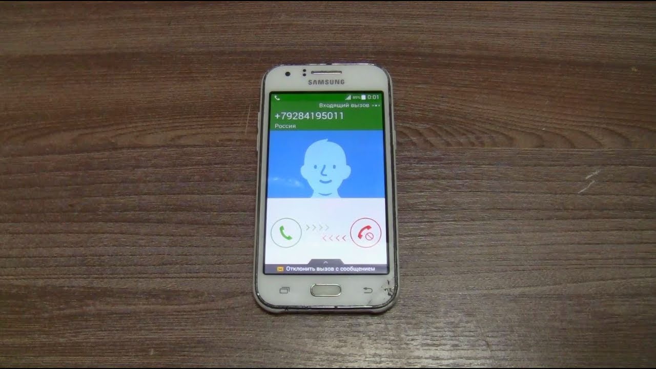 Samsung J1 1SIM Incoming Call - YouTube