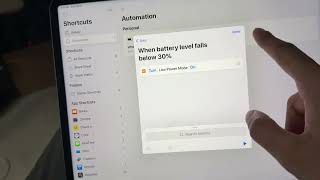 How To Create a Shortcut to Automate Low Battery Mode for iPads & iPhones screenshot 3