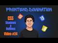 Shadows & Outlines in CSS | Frontend Domination - Tutorial #24