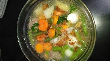 Sayur Sop Bakso Telur Puyuh