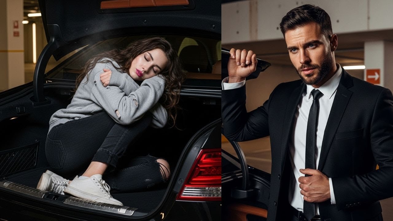 ELA SE ESCONDEU NO PORTA-MALAS PARA FUGIR DO FRIO… SEM SABER QUE O CARRO ERA DO HOMEM MAIS RICO...