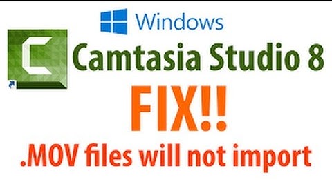 How To Import .mov Files into CAMTASIA STUDIO!!!2017 Latest And Updated