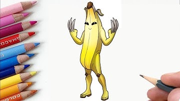 HOW TO DRAW *NEW* PEELY WITH CLAWS from FORTNITE - STEP BY STEP DRAWING TUTORIAL