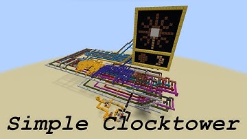 Simple Redstone Clock Tower Explanation & Tutorial