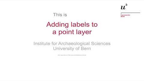 03 - Labeling a point layer