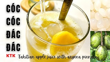 Nước Giải Khát Cóc Cóc Đác Đác Cực Cuốn Và Bổ Dưỡng || Tahitian Apple Juice With Argena Pinnata