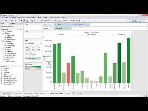 Tableau Training & Tutorials   05 03 Visual Analytics   Sorting 2