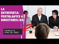 CONCURSO DE OPOSICION ENTREVISTA A LOS POSTULANTES A DIRECTORES/AS