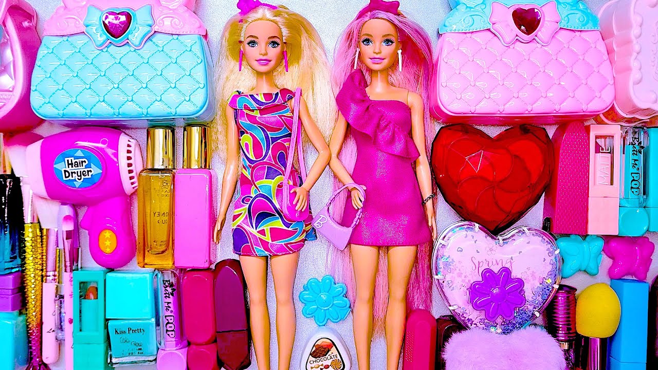 10 Minutes Satisfying with Unboxing Barbie Wardrobe toys,Doll House Playset Review | ASMR