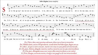 Gregorian | Salve, Regina [tonus simplex; Mariakören]