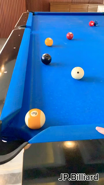 Draw shot to make the nine - Nineball #billiard #billiards #8BallPool #trickshot #jpbilliard