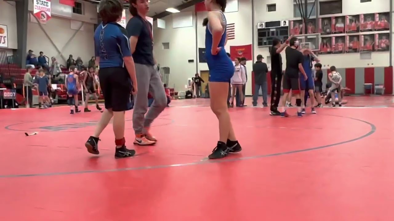 Kylar Wrestling Plains Horsemen in Arlee, MT 02/28/2023 Middles 100lbs 2nd Match