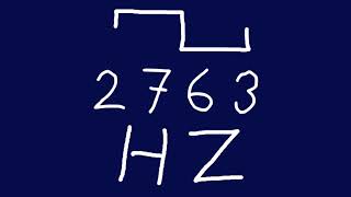 2763 hz square