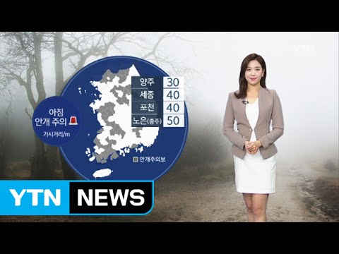 [날씨] 오늘 아침 짙은 안개...중서부 미세먼지 '주의' / YTN