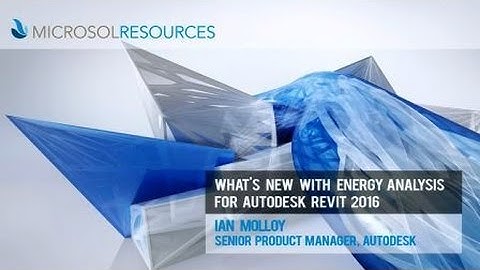Energy Analysis for Autodesk Revit 2016