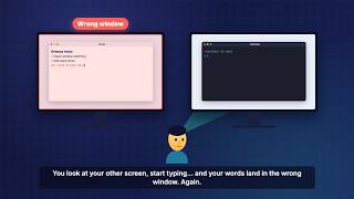 Stop typing into the wrong window: switch Mac screens and panes by looking | Swivel